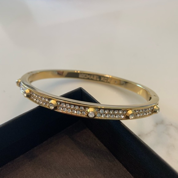 Gold and diamond Michael Kors “Brilliance” bangle - Picture 1 of 2